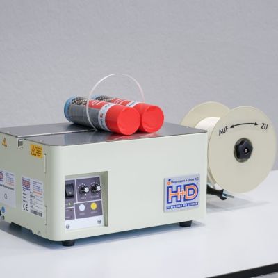 Tisch-Umreifungsmaschine halbautomatisch
