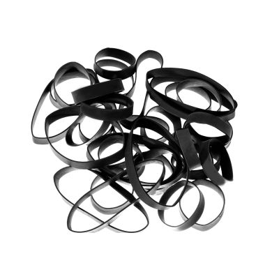 Synthetikbänder H+D LatexFree®,schwarz 15 mm Ø x 24 x 1 mm lose geschüttet