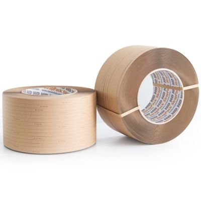 Papier-Umreifungsband, 2000-m-Rollen, 12.0 x 0.55 mm, Reißfestigkeit: 55 kg