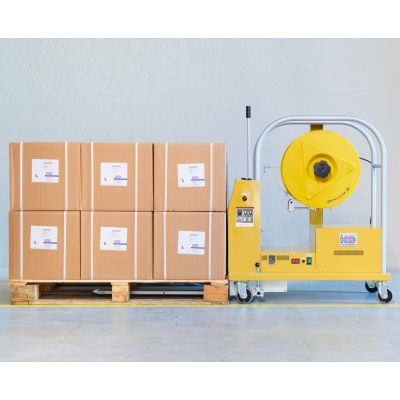 Paletten-Umreifungsmaschine mit Akku/Batterie