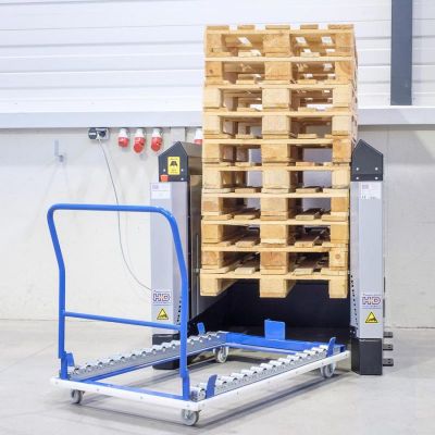 Palettenmagazin automatisch für Rollwagen