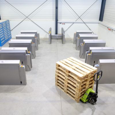 Palettenspender automatisch in Edelstahl