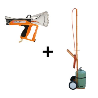 Schrumpfpistolen-Set: Modell Ripack 3000 M inkl. Flaschenwagen